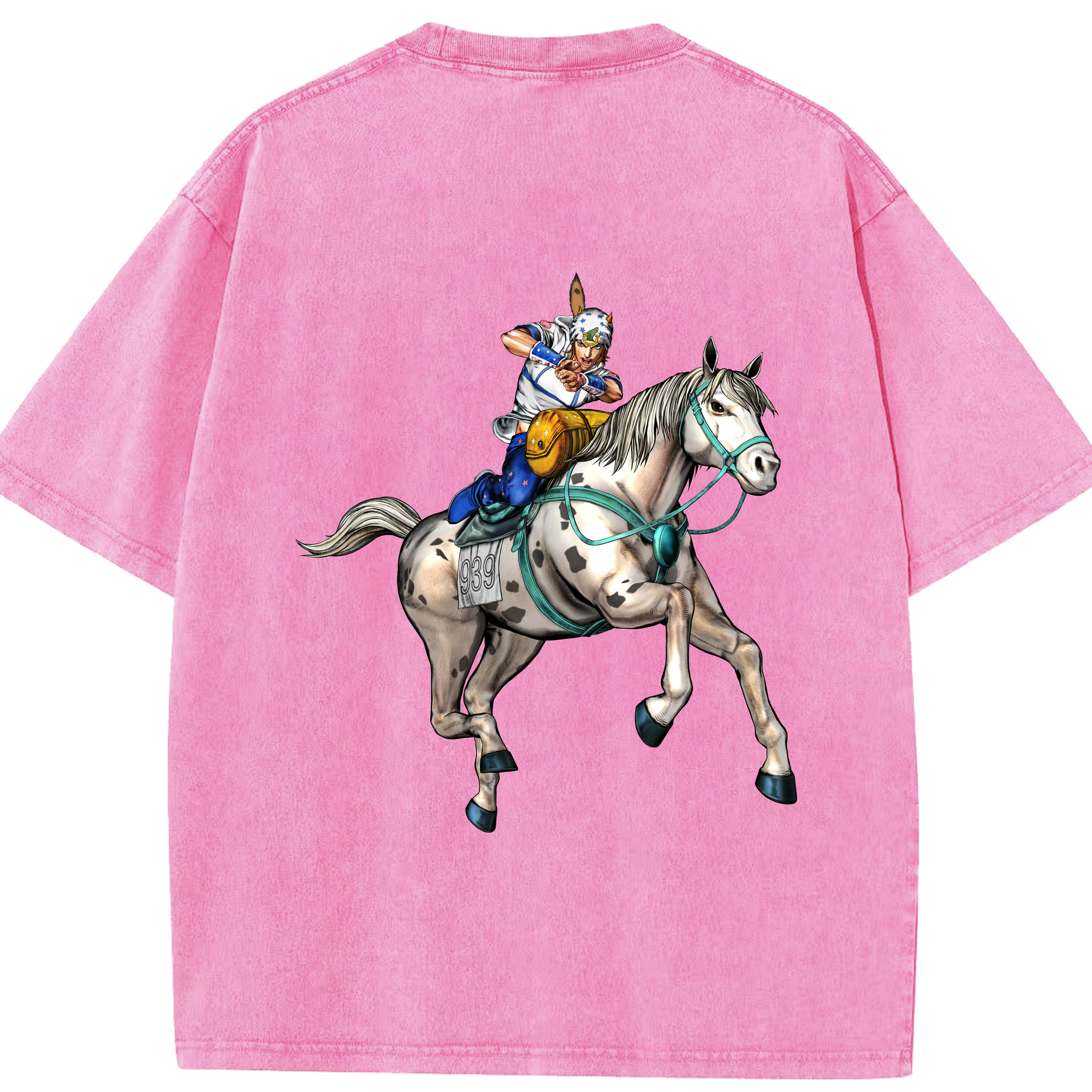 （画像用） ジョジョの奇妙な冒険 ジョナサン?ジョースター JoJo's Bizarre Adventure Jonathan Joestar 綿100% ヴィンテージ風 半袖Tシャツ（背面プリント）